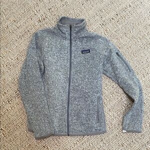 Patagonia Heathered Gray Zip-Up Fleece